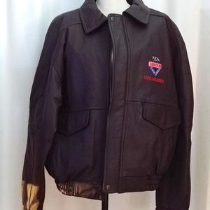 Mens Handyman Club Jacket size L Brown leather
